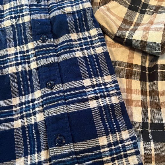 2 Gap Kids Long Sleeve Button Up Flannel Shirts - NWT! - Picture 12 of 13